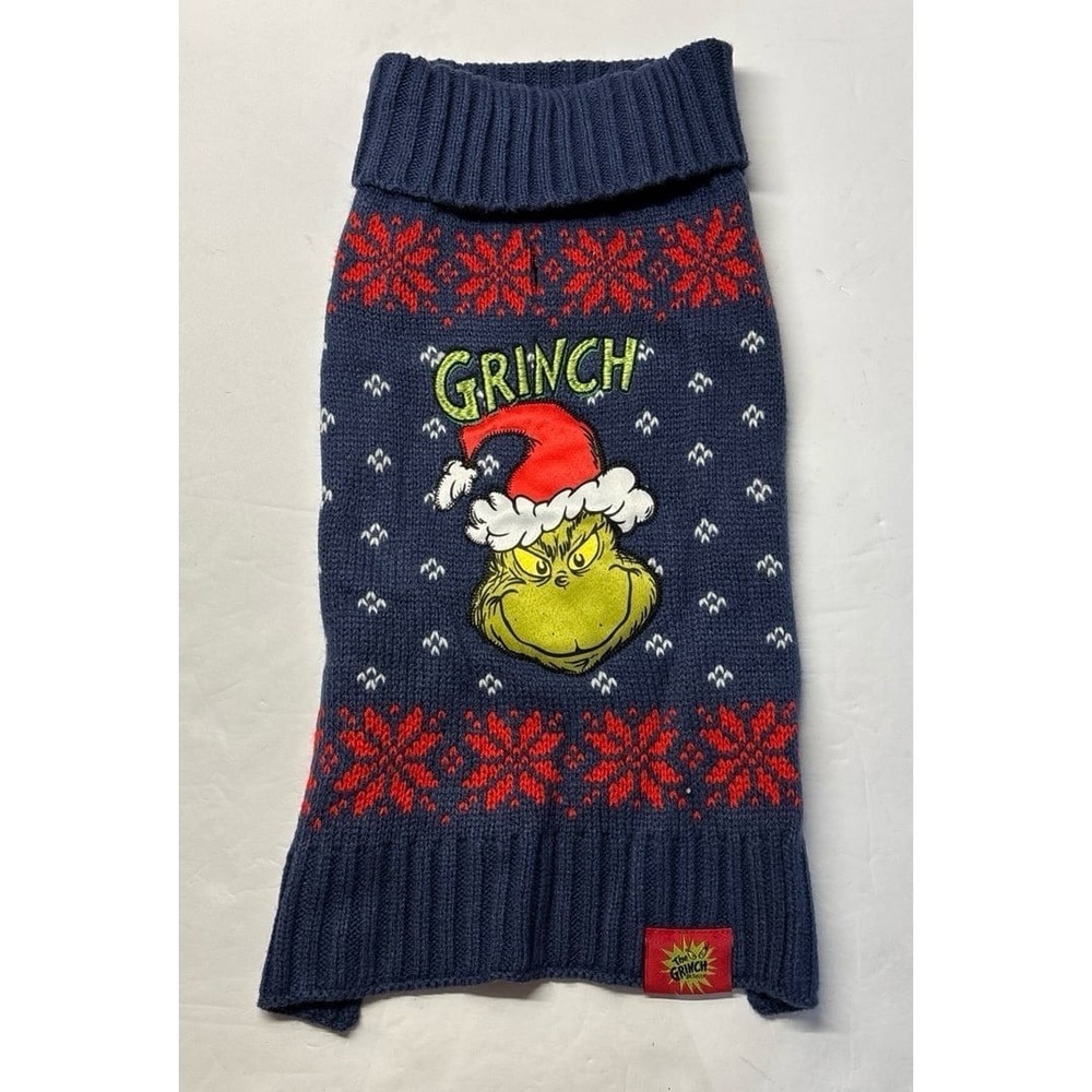 Dog Grinch Sweater (small = 16 inch) Dogs Christmas sweater